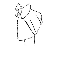Load image into Gallery viewer, Adults Organic Turban with Oversized Bow | Eadiechops for Peluka Couture