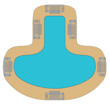 Load image into Gallery viewer, easiPart T Human Hair 12" - Jon Renau Topper