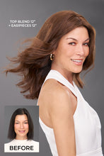 Load image into Gallery viewer, Top Blend Human Hair 12&quot; - Jon Renau Topper
