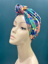 Load image into Gallery viewer, Adult SPF 50 Swim Turban with Knot | Eadiechops for Peluka Couture
